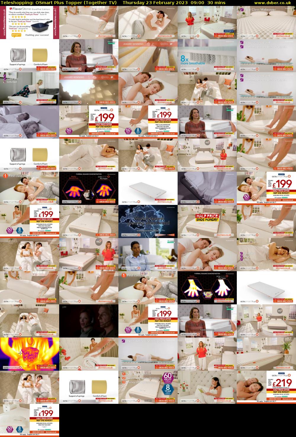 Teleshopping: OSmart Plus Topper (Together TV) Thursday 23 February 2023 09:00 - 09:30