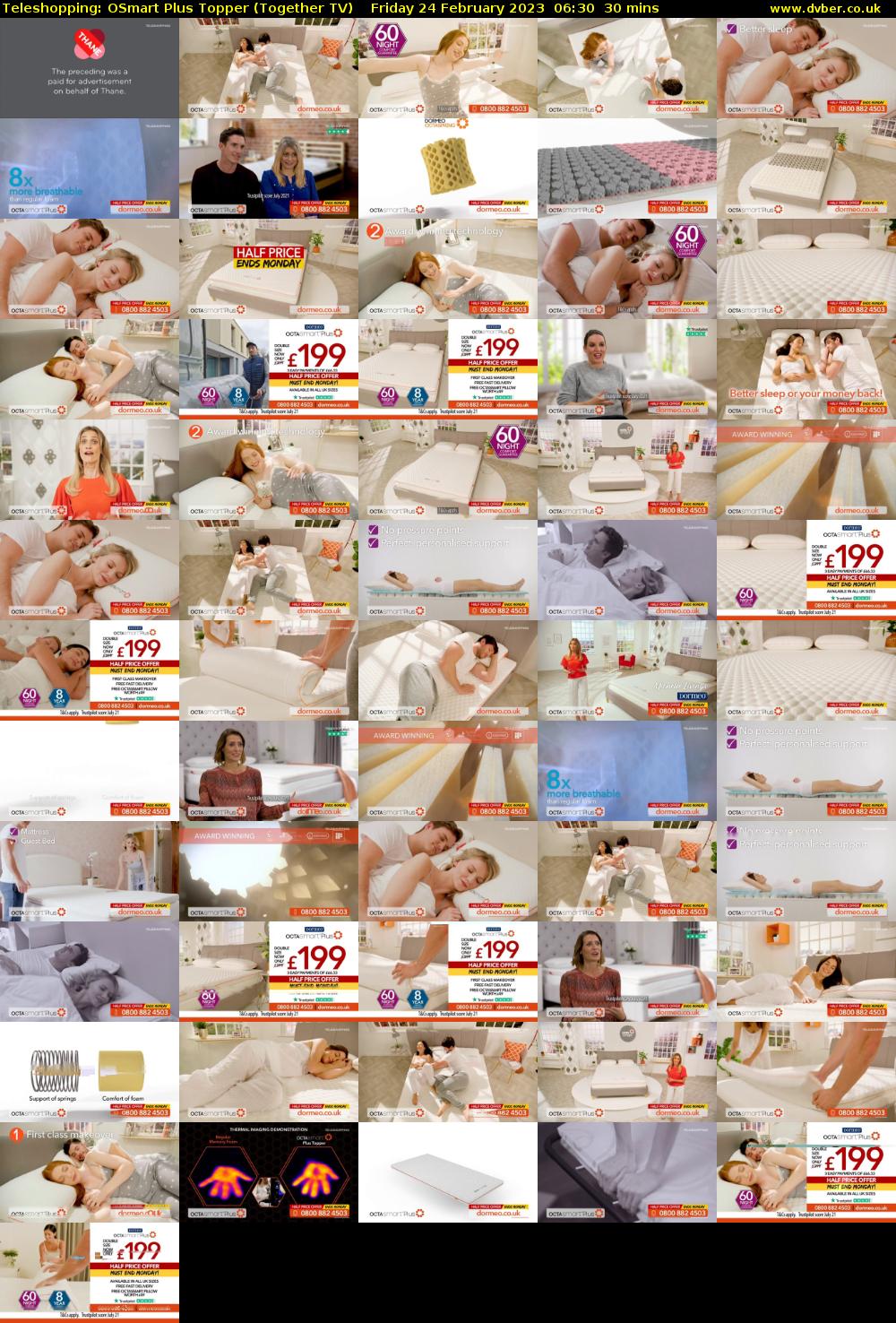 Teleshopping: OSmart Plus Topper (Together TV) Friday 24 February 2023 06:30 - 07:00
