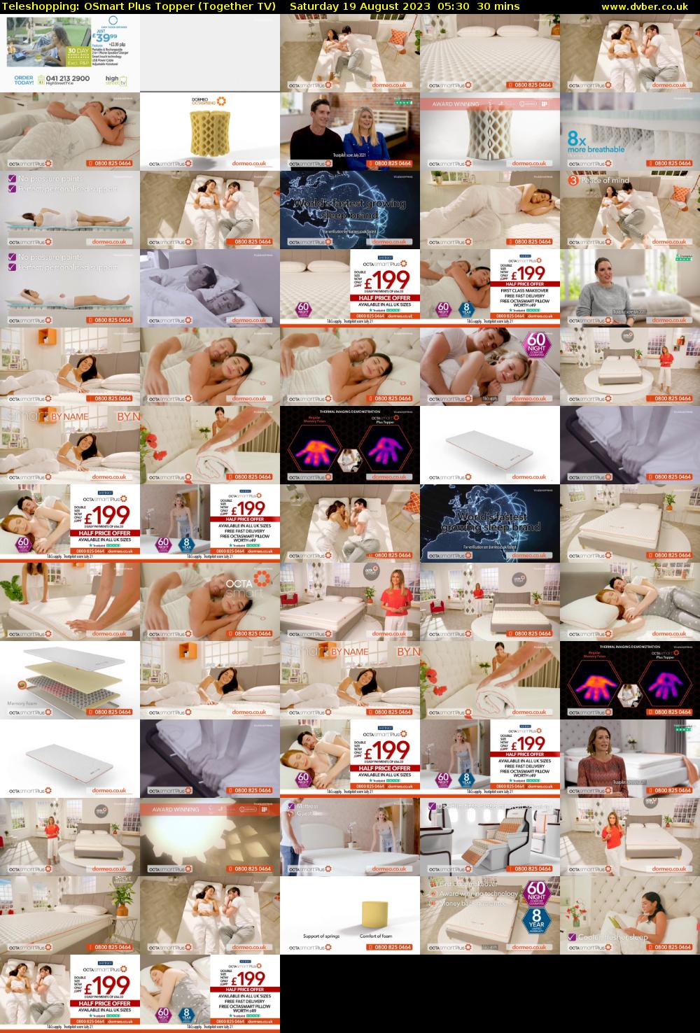 Teleshopping: OSmart Plus Topper (Together TV) Saturday 19 August 2023 05:30 - 06:00
