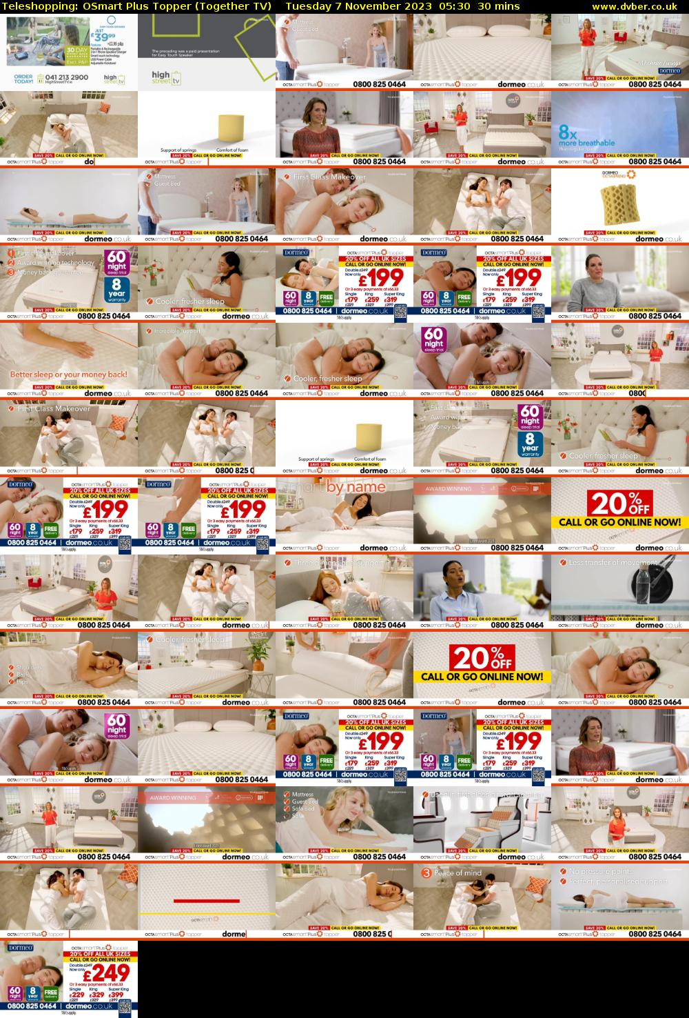 Teleshopping: OSmart Plus Topper (Together TV) Tuesday 7 November 2023 05:30 - 06:00
