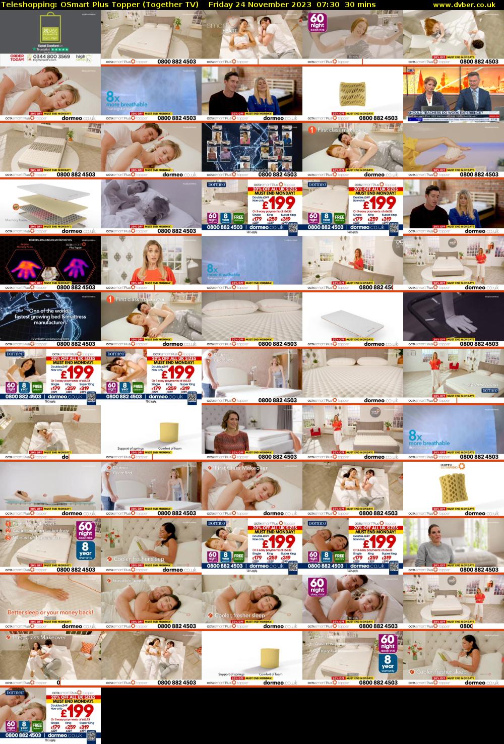 Teleshopping: OSmart Plus Topper (Together TV) Friday 24 November 2023 07:30 - 08:00