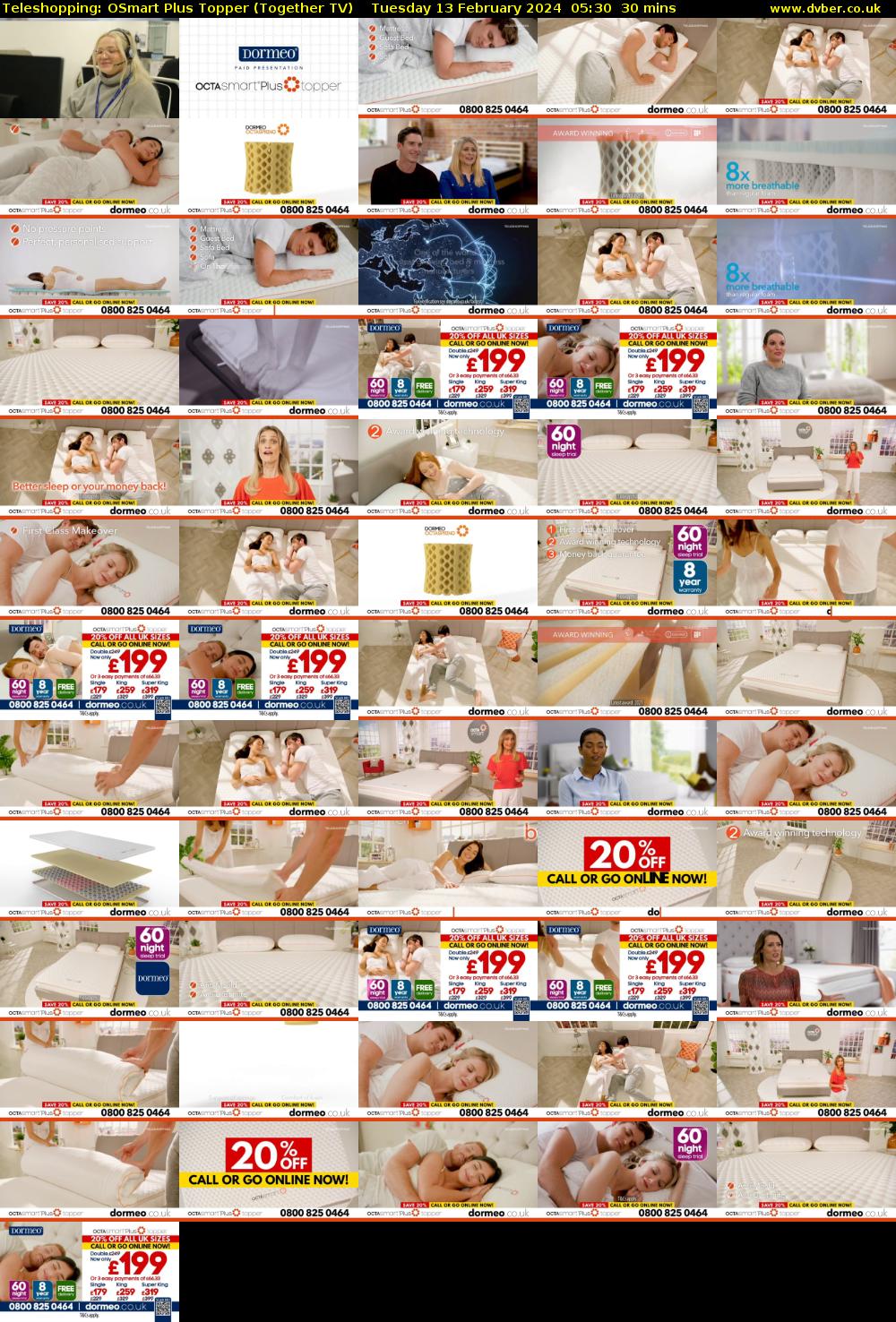 Teleshopping: OSmart Plus Topper (Together TV) Tuesday 13 February 2024 05:30 - 06:00