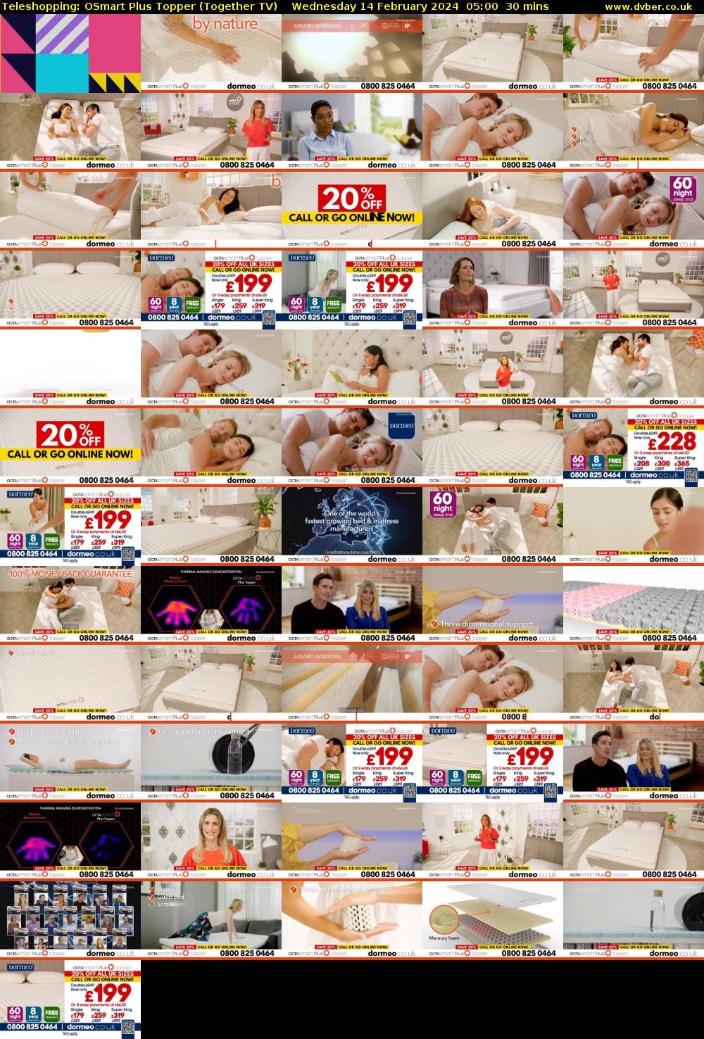 Teleshopping: OSmart Plus Topper (Together TV) Wednesday 14 February 2024 05:00 - 05:30