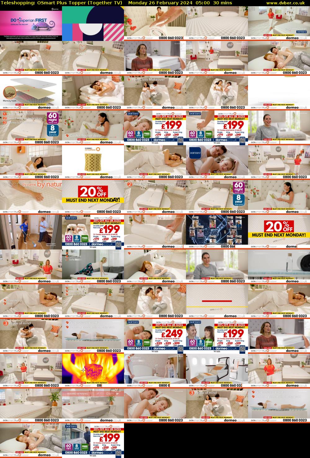 Teleshopping: OSmart Plus Topper (Together TV) Monday 26 February 2024 05:00 - 05:30