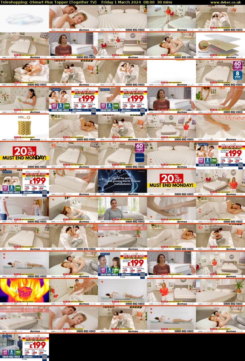 Teleshopping: OSmart Plus Topper (Together TV) Friday 1 March 2024 08:00 - 08:30