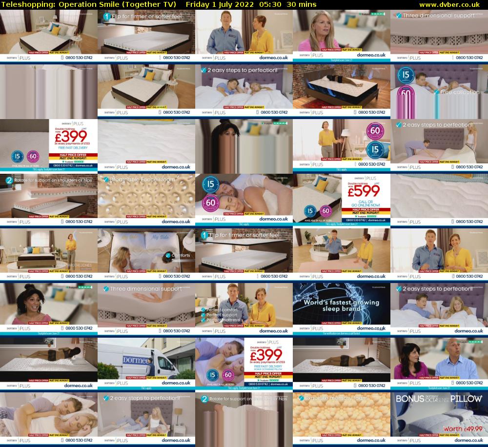Teleshopping: Operation Smile (Together TV) Friday 1 July 2022 05:30 - 06:00