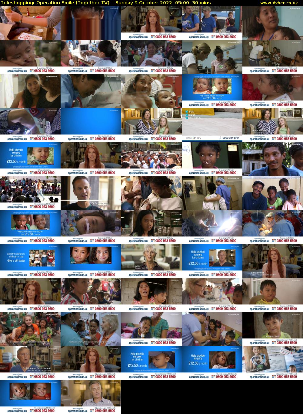 Teleshopping: Operation Smile (Together TV) Sunday 9 October 2022 05:00 - 05:30