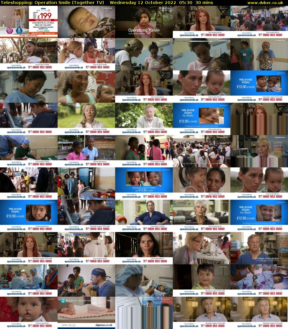 Teleshopping: Operation Smile (Together TV) Wednesday 12 October 2022 05:30 - 06:00