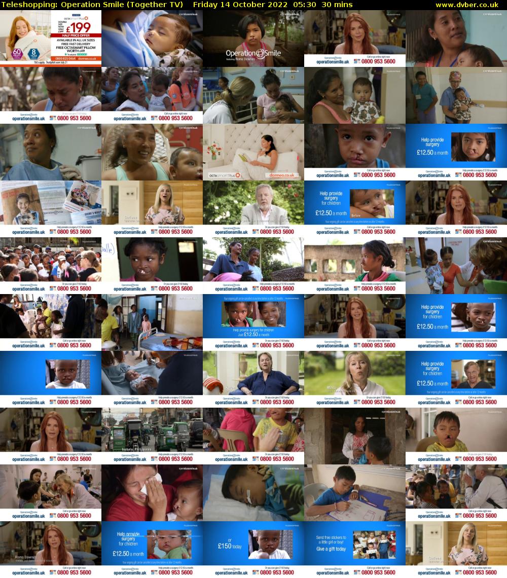 Teleshopping: Operation Smile (Together TV) Friday 14 October 2022 05:30 - 06:00