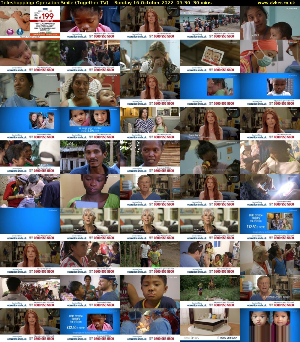 Teleshopping: Operation Smile (Together TV) Sunday 16 October 2022 05:30 - 06:00