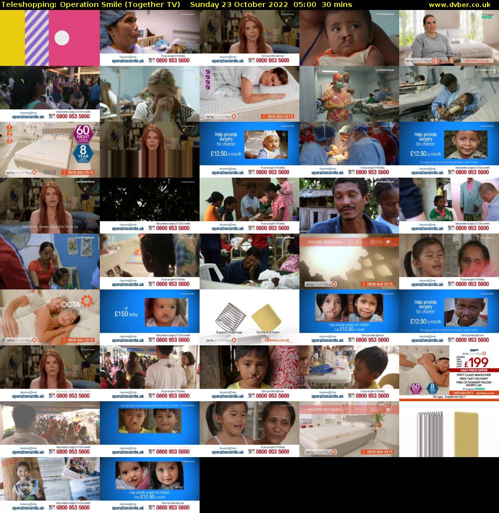 Teleshopping: Operation Smile (Together TV) Sunday 23 October 2022 05:00 - 05:30