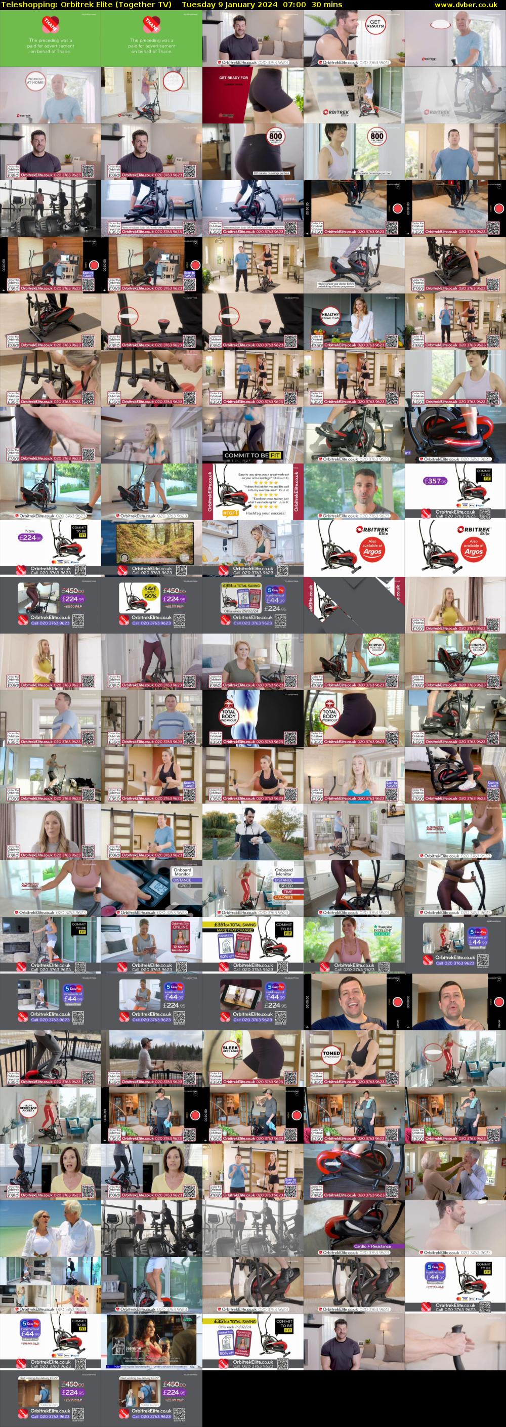 Teleshopping: Orbitrek Elite (Together TV) Tuesday 9 January 2024 07:00 - 07:30