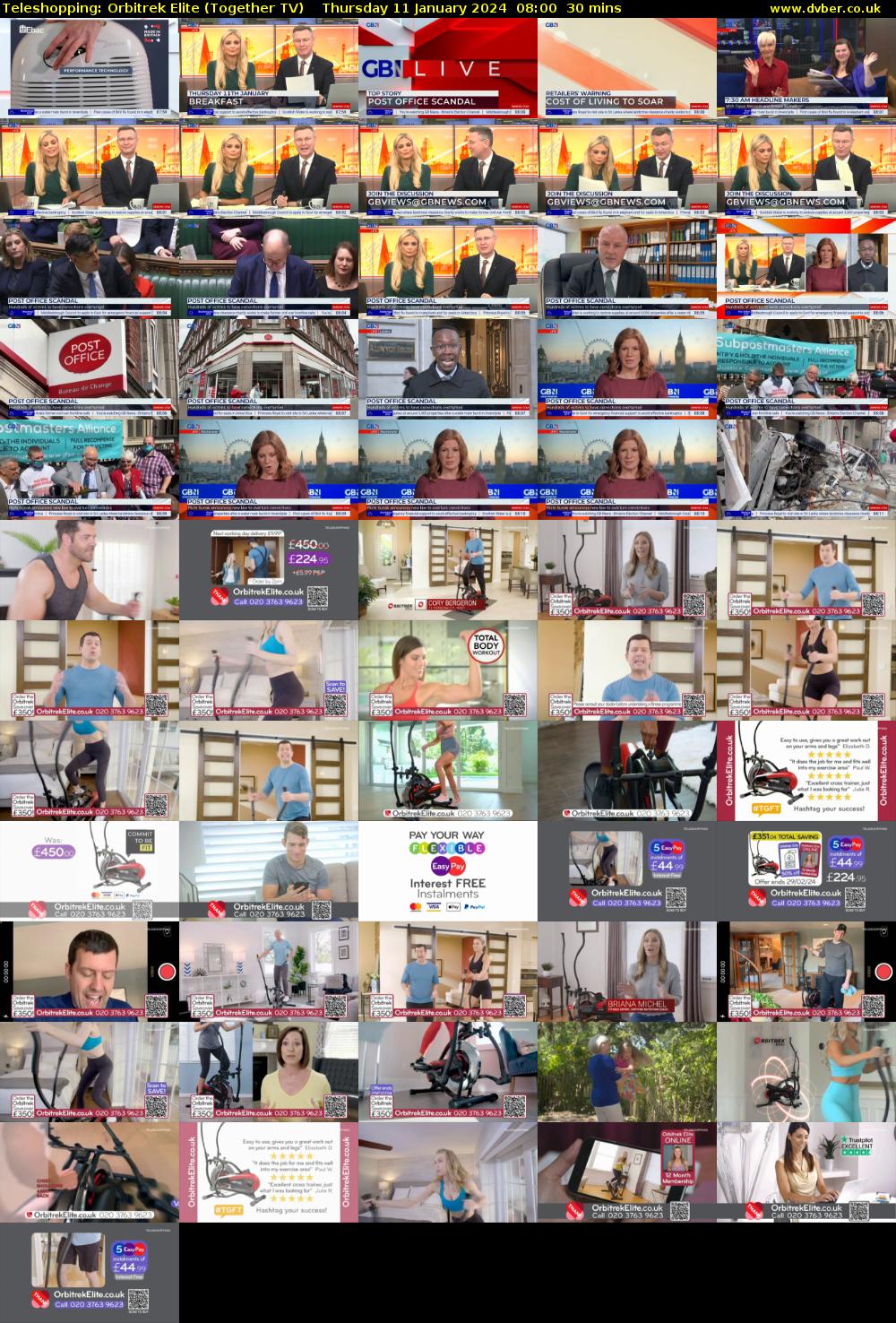 Teleshopping: Orbitrek Elite (Together TV) Thursday 11 January 2024 08:00 - 08:30