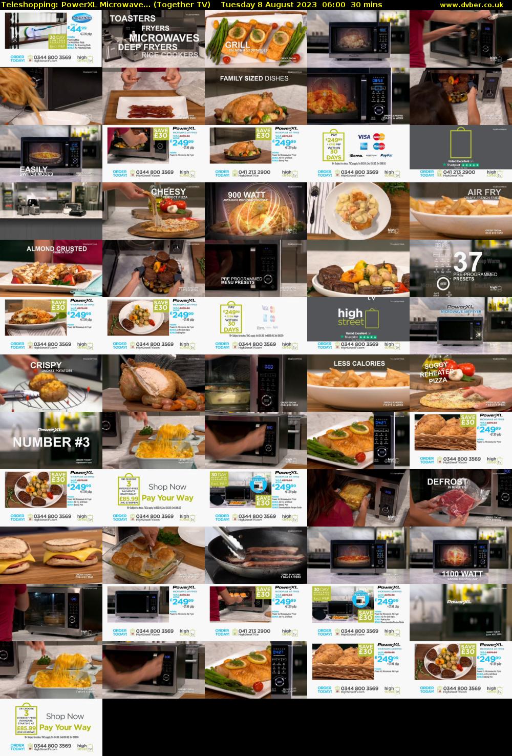 Teleshopping: PowerXL Microwave... (Together TV) Tuesday 8 August 2023 06:00 - 06:30