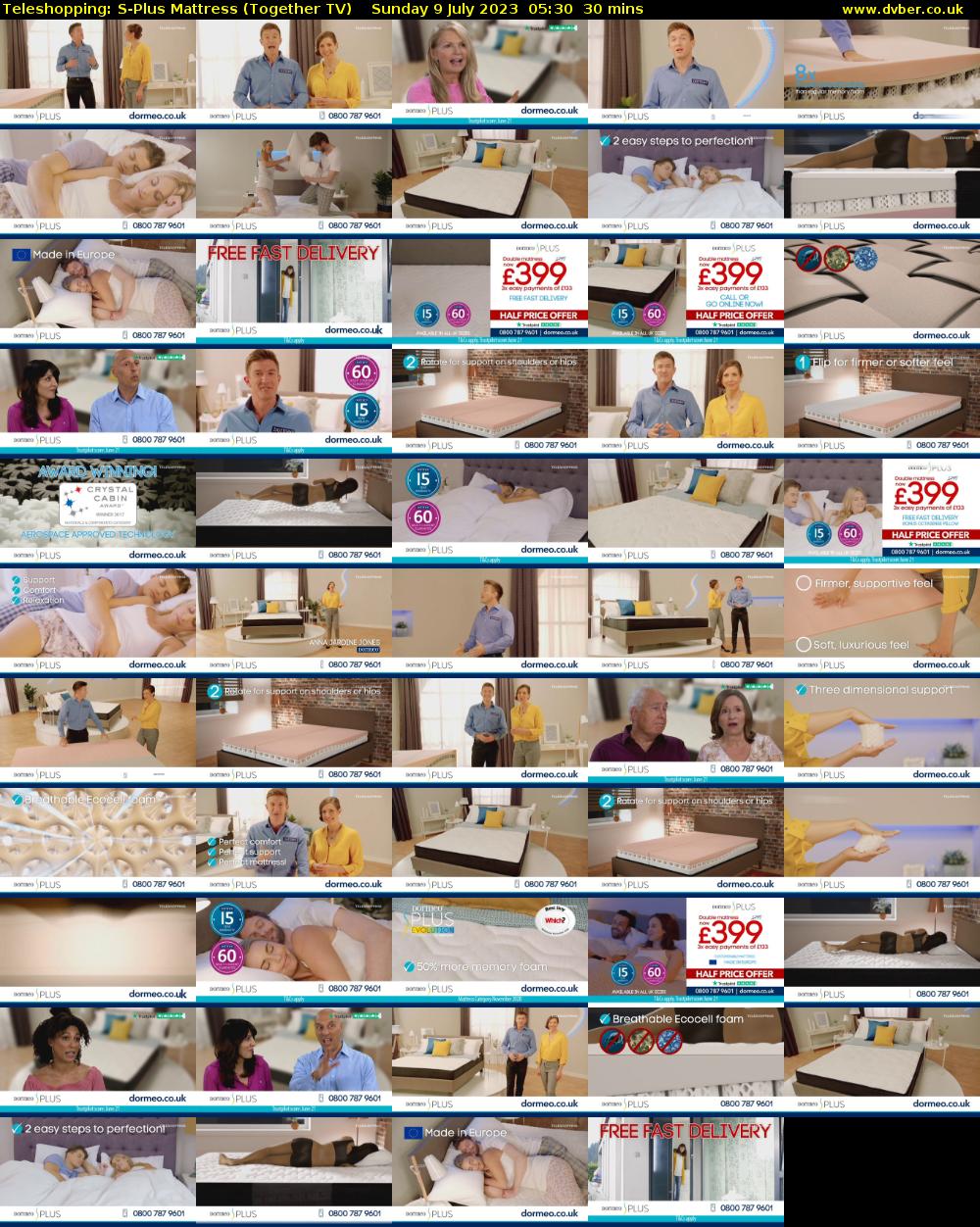Teleshopping: S-Plus Mattress (Together TV) Sunday 9 July 2023 05:30 - 06:00