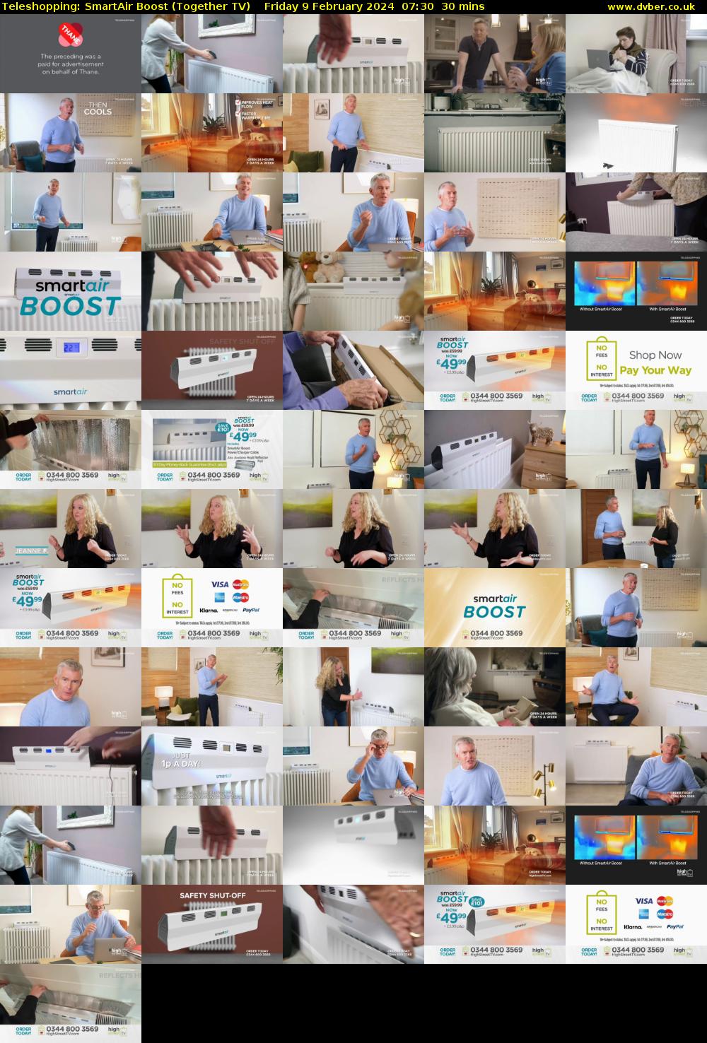 Teleshopping: SmartAir Boost (Together TV) Friday 9 February 2024 07:30 - 08:00