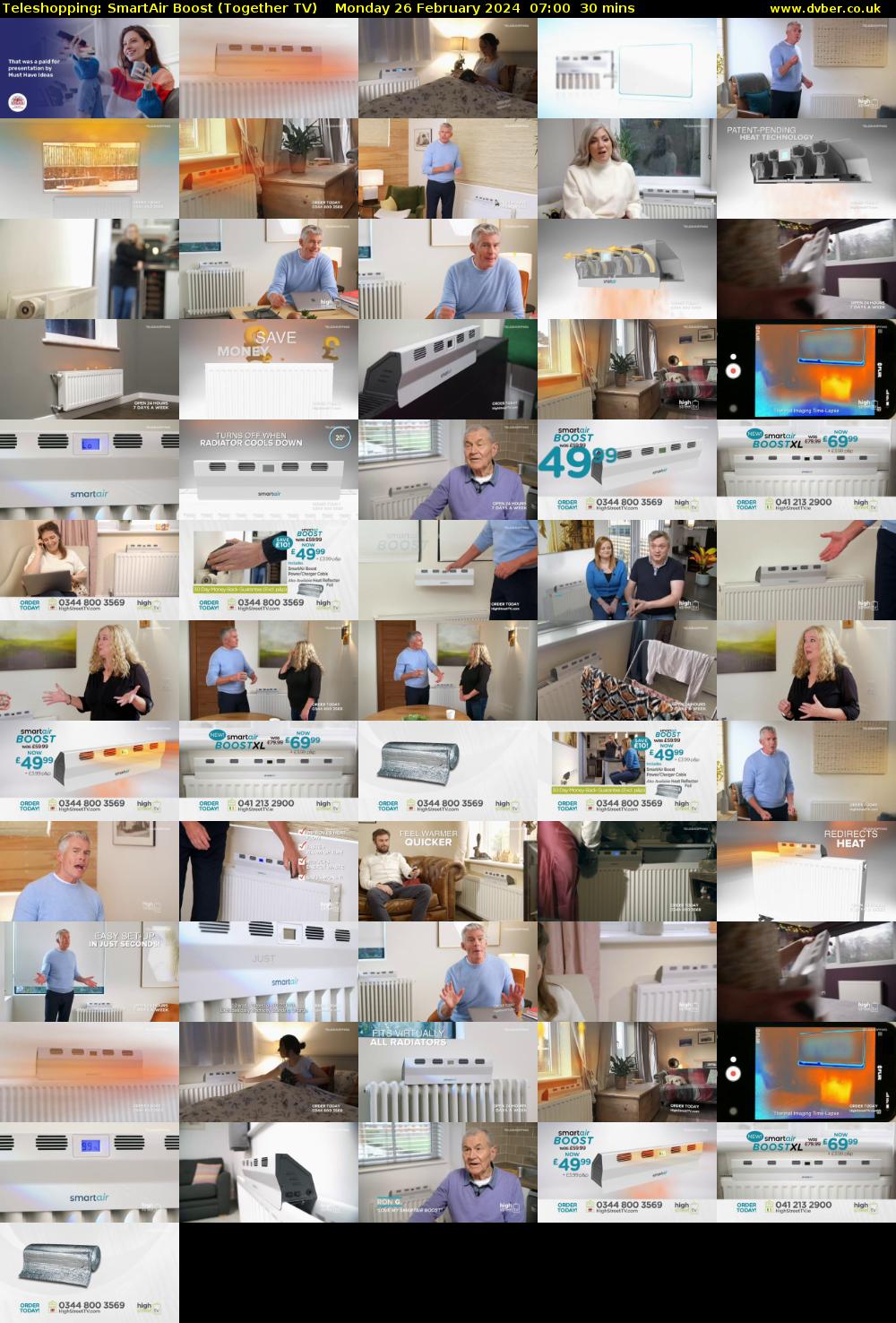 Teleshopping: SmartAir Boost (Together TV) Monday 26 February 2024 07:00 - 07:30