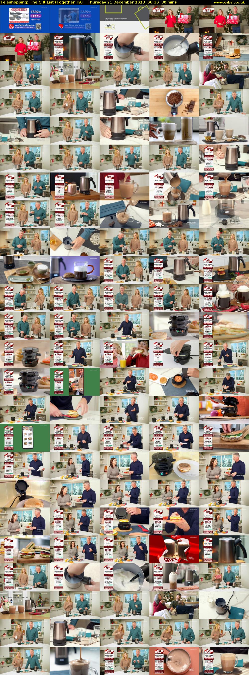 Teleshopping: The Gift List (Together TV) Thursday 21 December 2023 06:30 - 07:00
