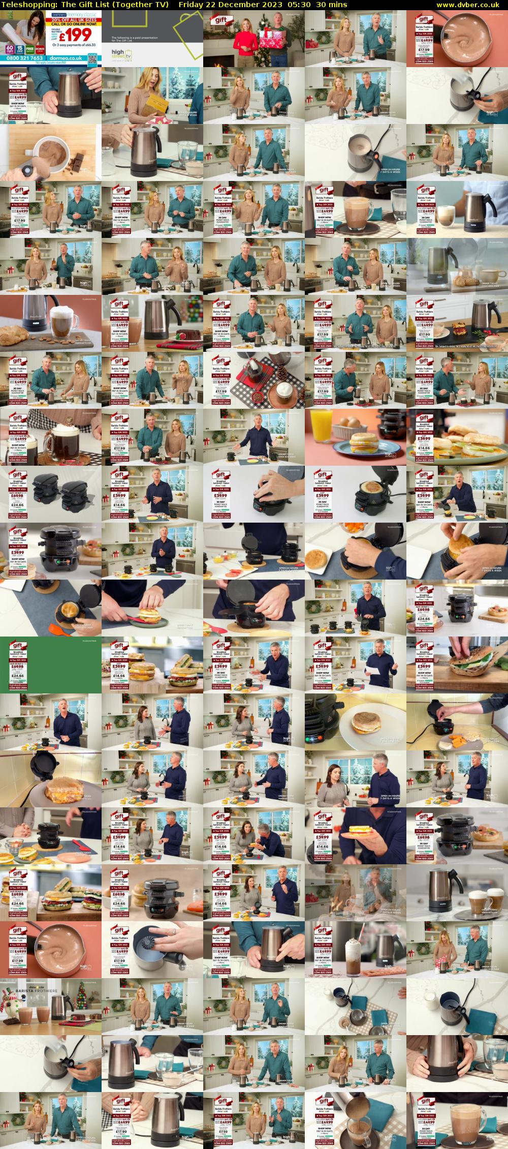 Teleshopping: The Gift List (Together TV) Friday 22 December 2023 05:30 - 06:00