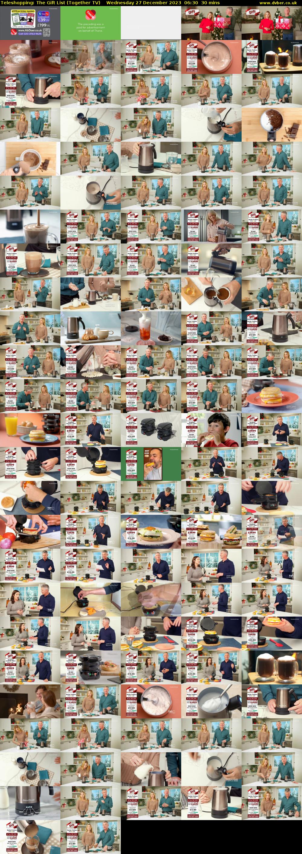 Teleshopping: The Gift List (Together TV) Wednesday 27 December 2023 06:30 - 07:00