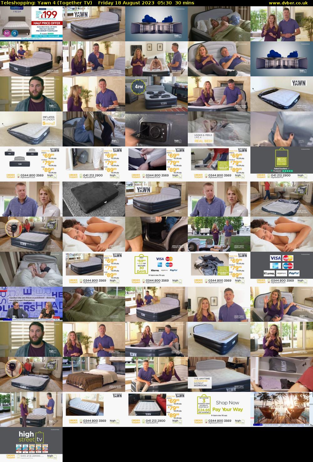 Teleshopping: Yawn 4 (Together TV) Friday 18 August 2023 05:30 - 06:00
