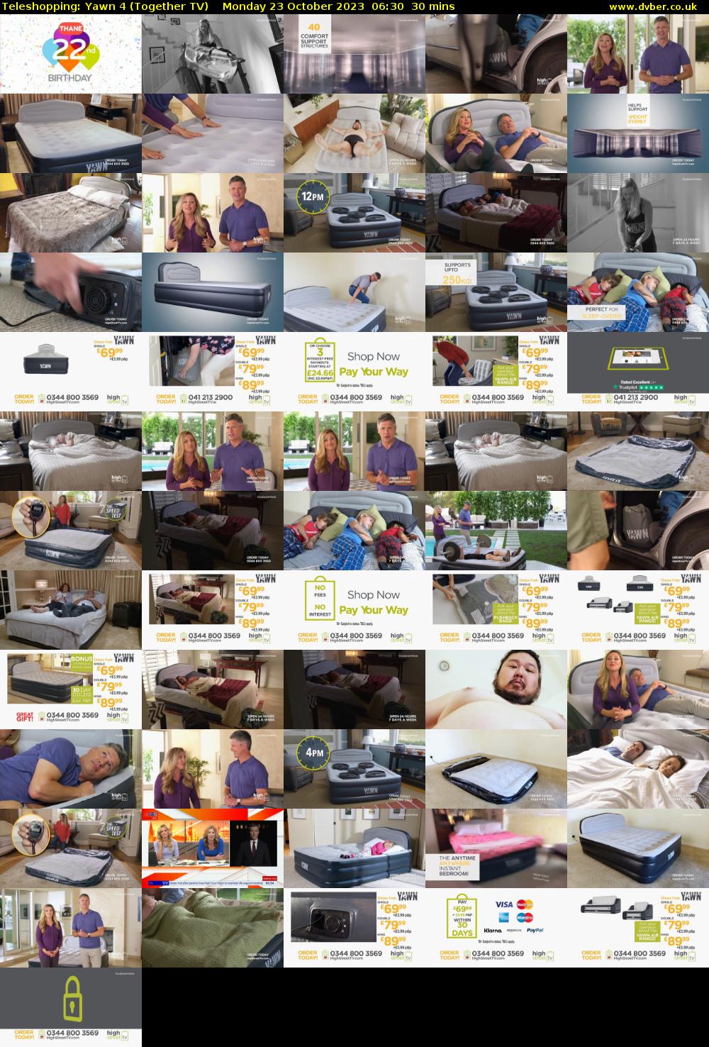 Teleshopping: Yawn 4 (Together TV) Monday 23 October 2023 06:30 - 07:00
