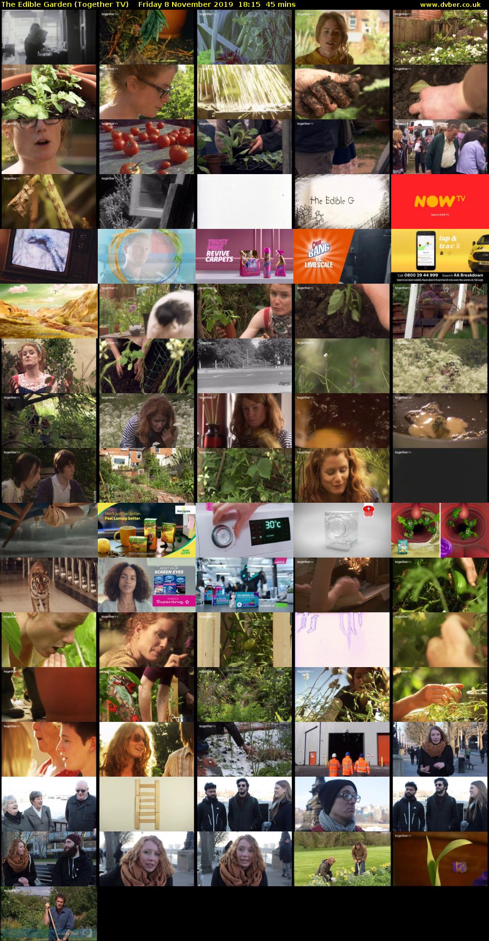 The Edible Garden (Together TV) Friday 8 November 2019 18:15 - 19:00