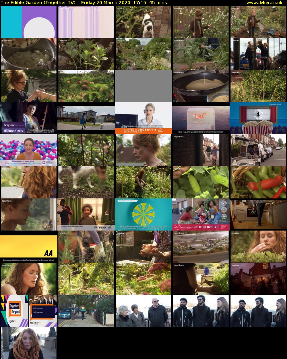 The Edible Garden (Together TV) Friday 20 March 2020 17:15 - 18:00