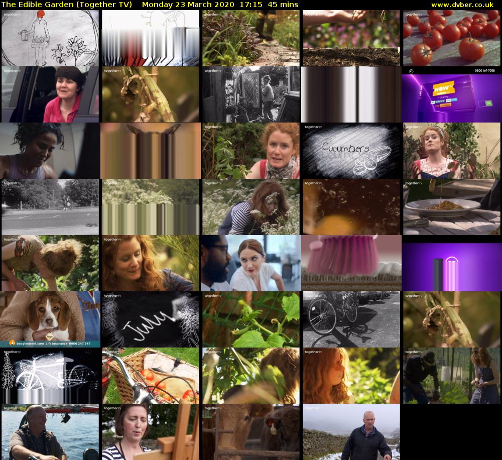 The Edible Garden (Together TV) Monday 23 March 2020 17:15 - 18:00