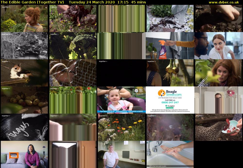 The Edible Garden (Together TV) Tuesday 24 March 2020 17:15 - 18:00