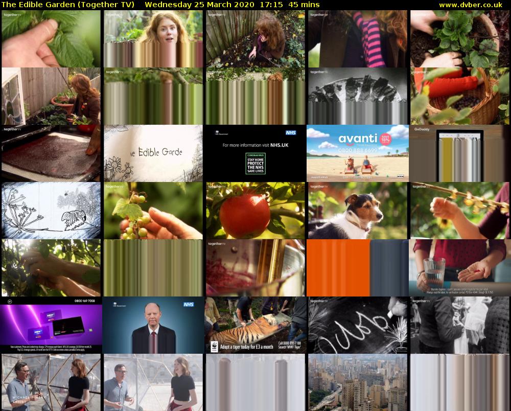 The Edible Garden (Together TV) Wednesday 25 March 2020 17:15 - 18:00