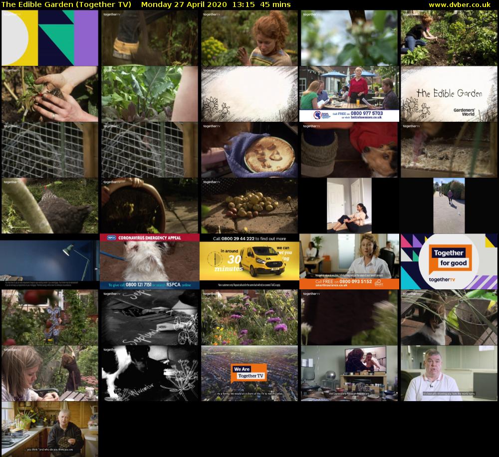 The Edible Garden (Together TV) Monday 27 April 2020 13:15 - 14:00