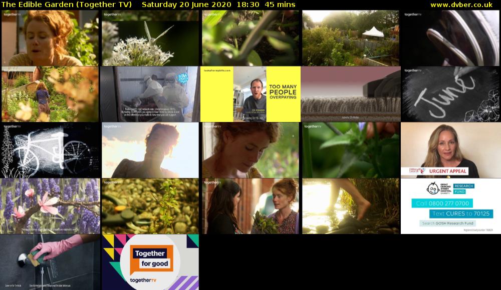 The Edible Garden (Together TV) Saturday 20 June 2020 18:30 - 19:15