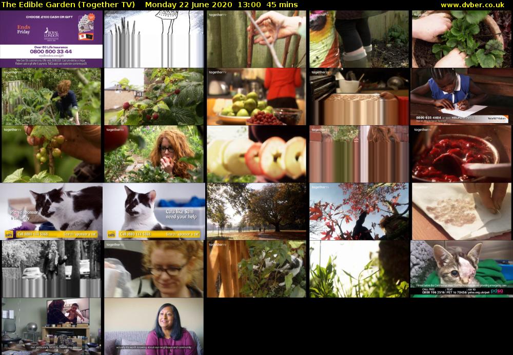 The Edible Garden (Together TV) Monday 22 June 2020 13:00 - 13:45