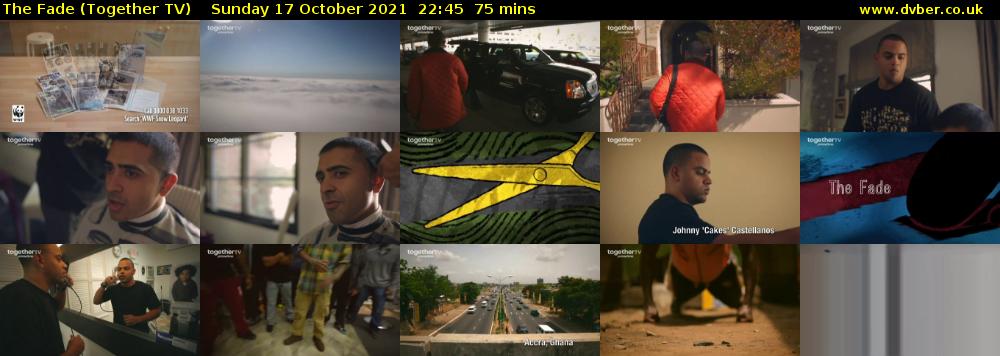 The Fade (Together TV) Sunday 17 October 2021 22:45 - 00:00