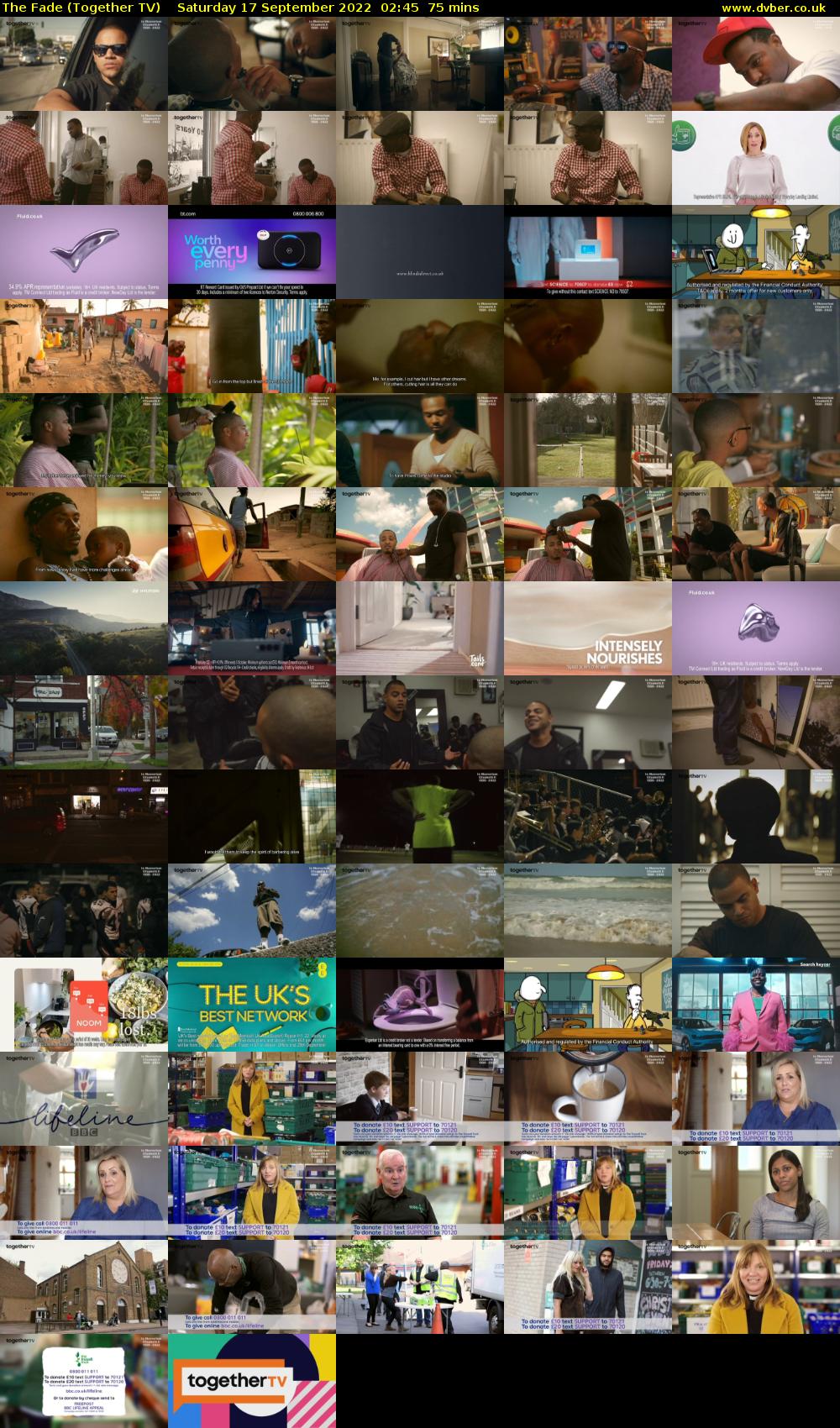 The Fade (Together TV) Saturday 17 September 2022 02:45 - 04:00