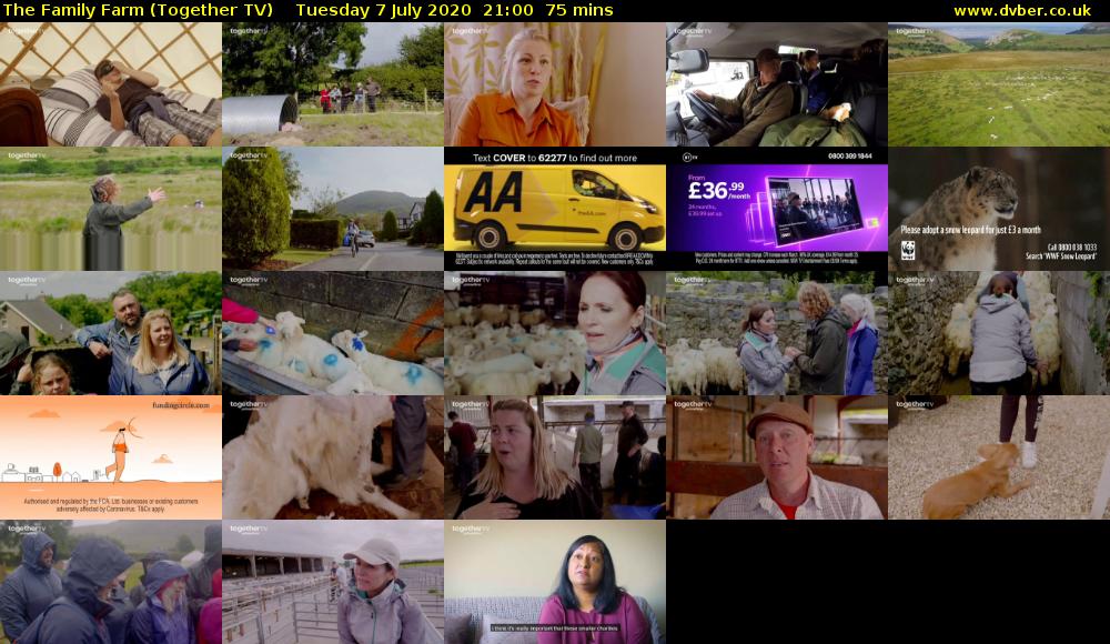 The Family Farm (Together TV) Tuesday 7 July 2020 21:00 - 22:15