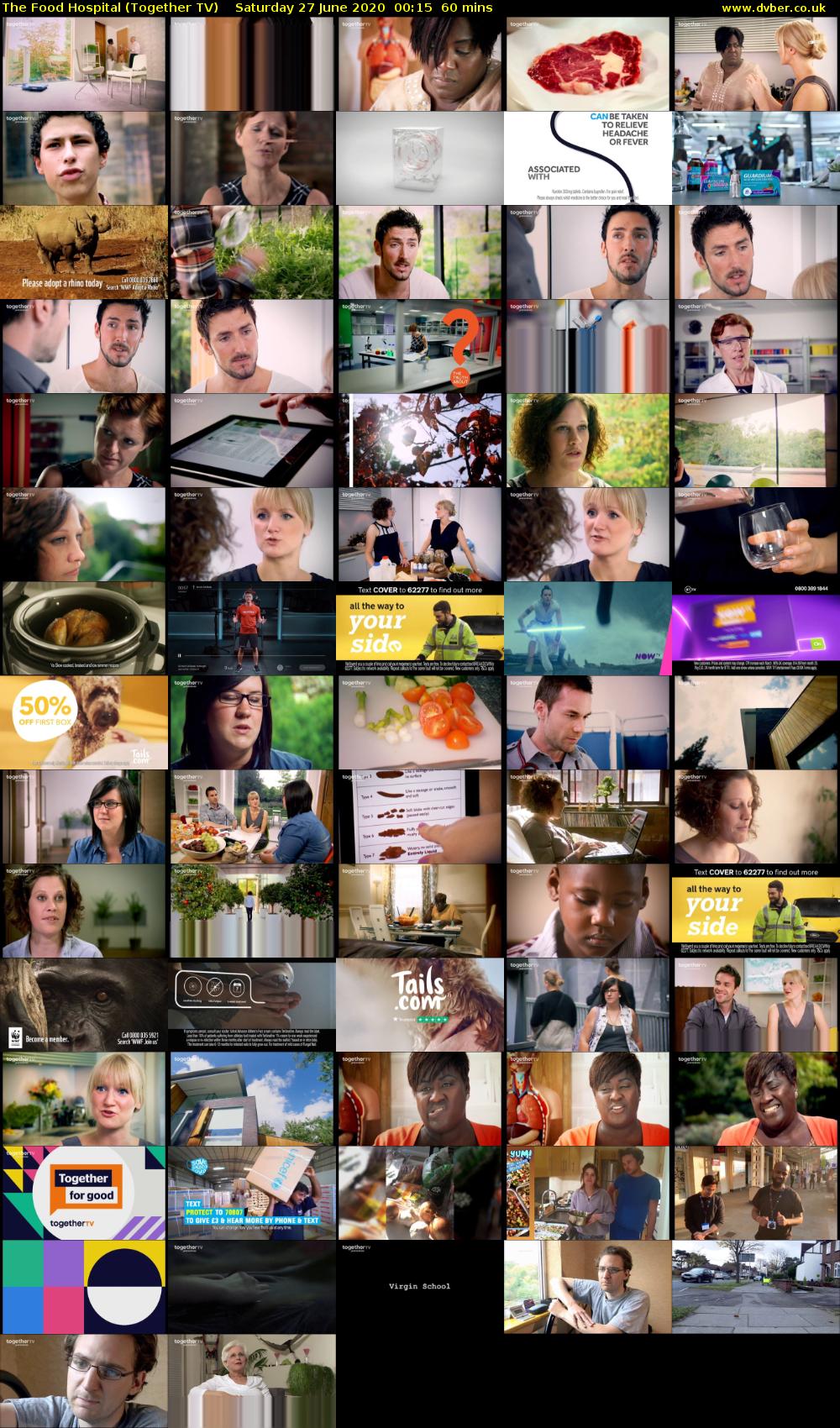 The Food Hospital (Together TV) Saturday 27 June 2020 00:15 - 01:15