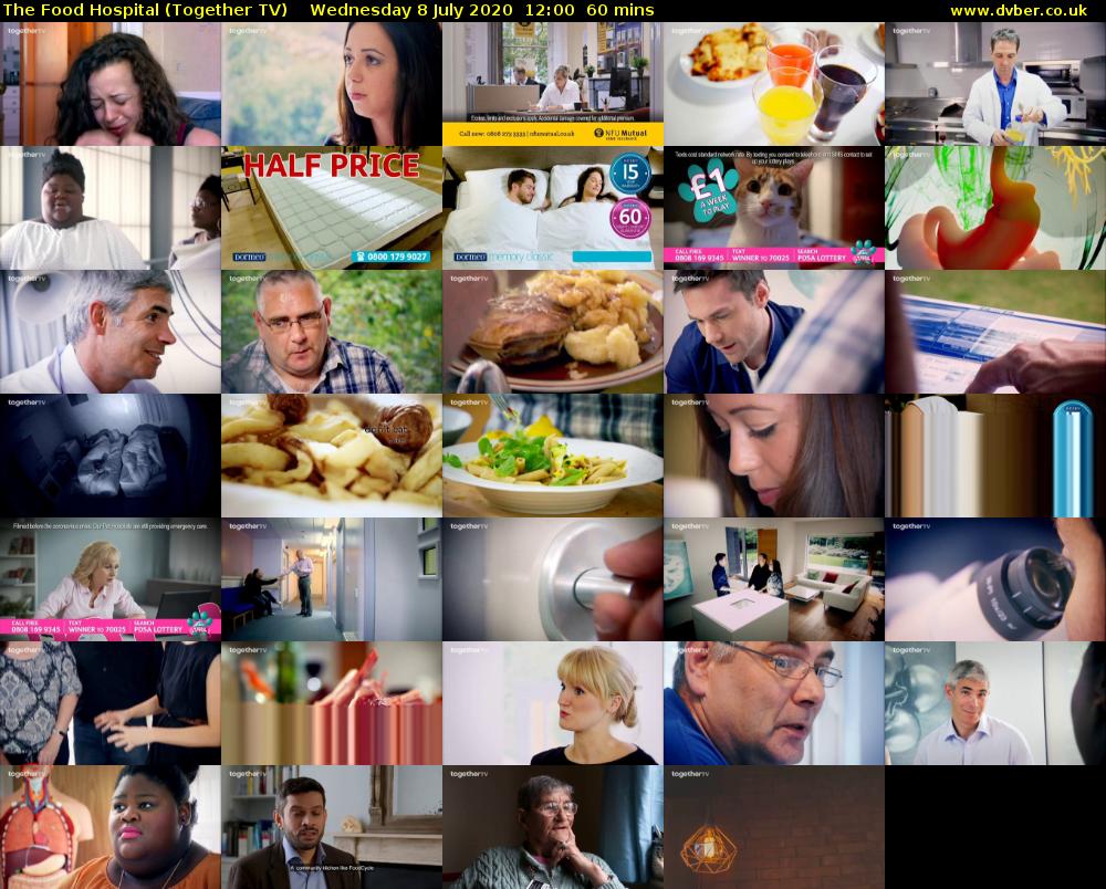 The Food Hospital (Together TV) Wednesday 8 July 2020 12:00 - 13:00