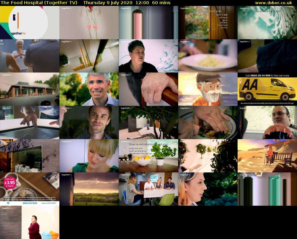 The Food Hospital (Together TV) Thursday 9 July 2020 12:00 - 13:00
