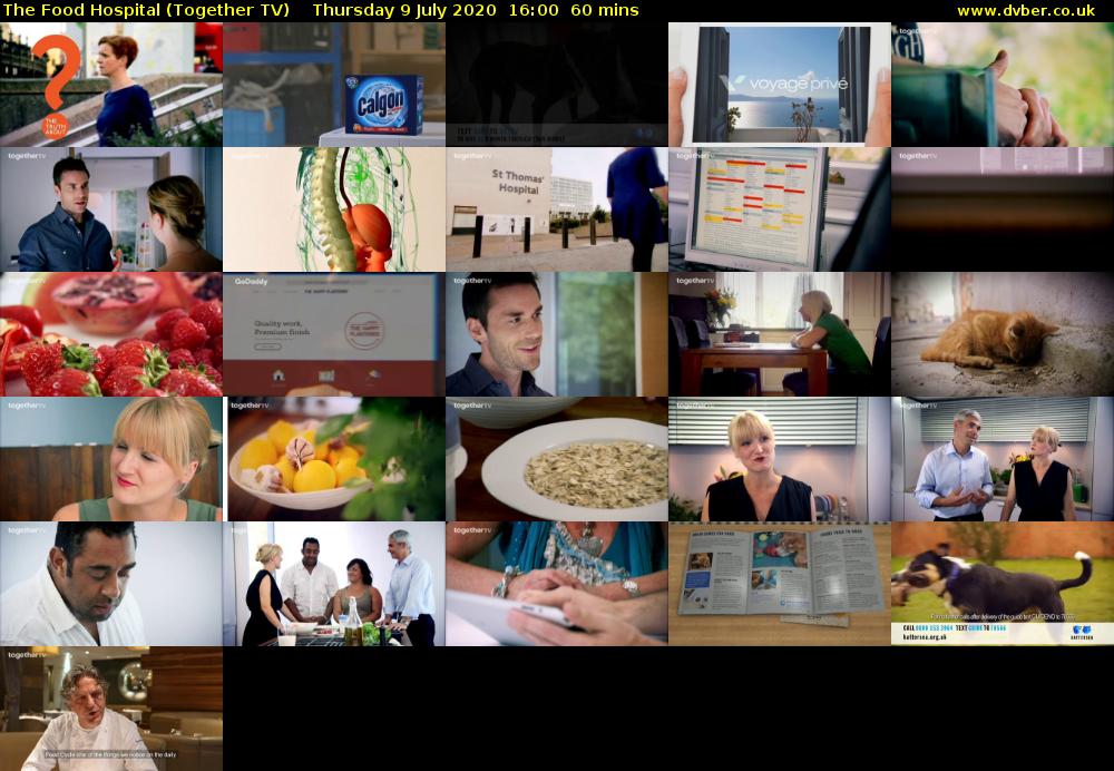 The Food Hospital (Together TV) Thursday 9 July 2020 16:00 - 17:00