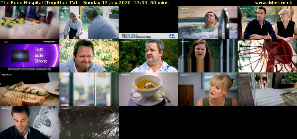 The Food Hospital (Together TV) Sunday 12 July 2020 17:00 - 18:00