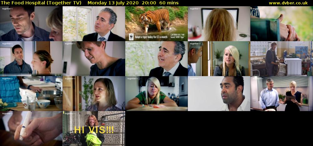 The Food Hospital (Together TV) Monday 13 July 2020 20:00 - 21:00