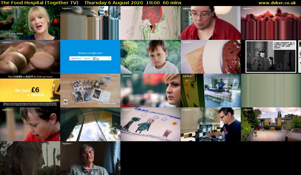 The Food Hospital (Together TV) Thursday 6 August 2020 19:00 - 20:00