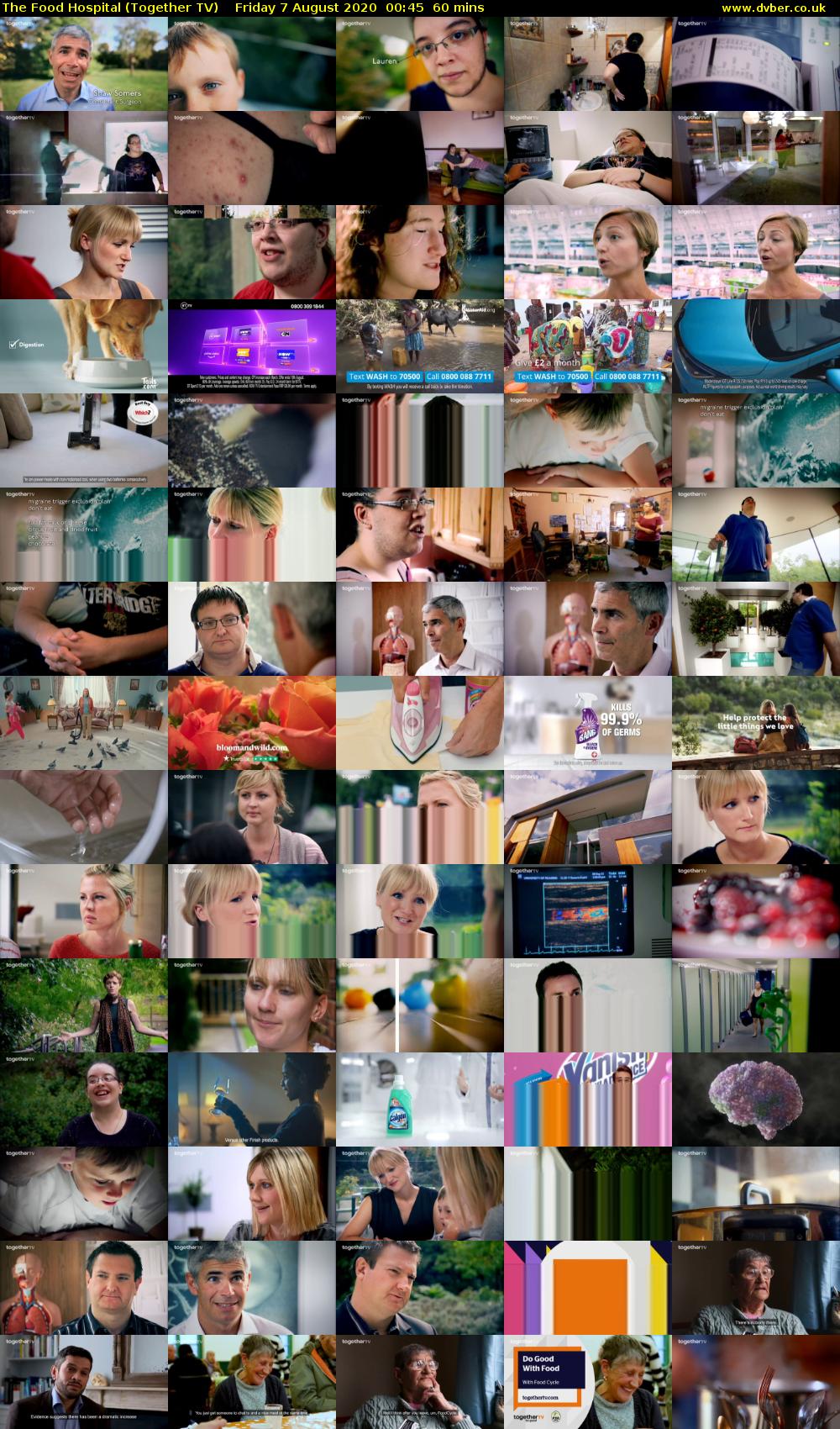 The Food Hospital (Together TV) Friday 7 August 2020 00:45 - 01:45