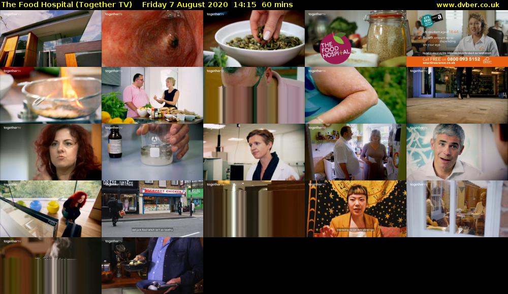 The Food Hospital (Together TV) Friday 7 August 2020 14:15 - 15:15