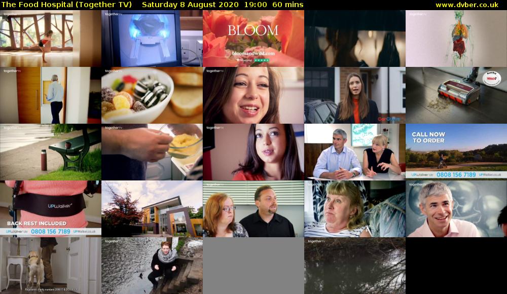 The Food Hospital (Together TV) Saturday 8 August 2020 19:00 - 20:00