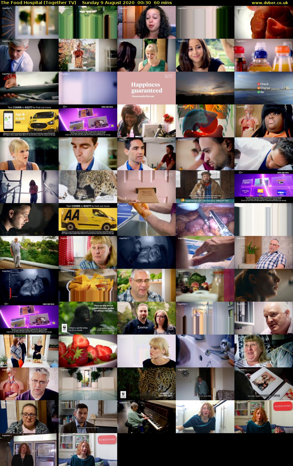 The Food Hospital (Together TV) Sunday 9 August 2020 00:30 - 01:30