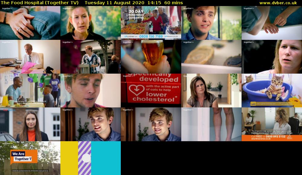 The Food Hospital (Together TV) Tuesday 11 August 2020 14:15 - 15:15
