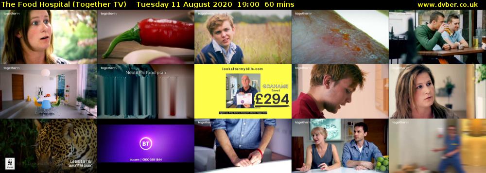 The Food Hospital (Together TV) Tuesday 11 August 2020 19:00 - 20:00